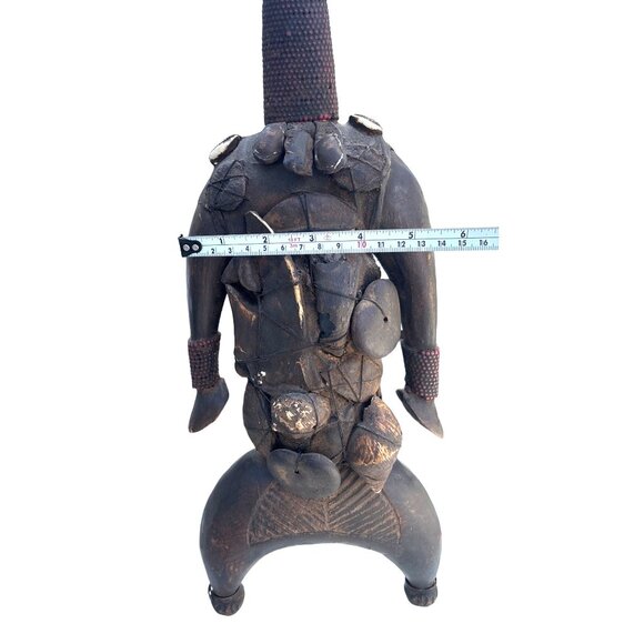 Male Namji doll fetish Fertility figure Wooden African Figurine Statue - Picture 14 of 16
